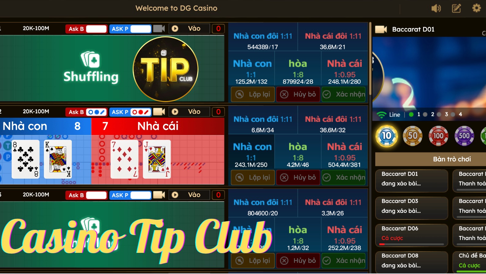 Game bài tài Casino TipClub